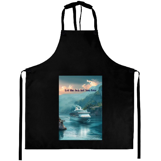 cruise ship Let the Sea set you free Aprons