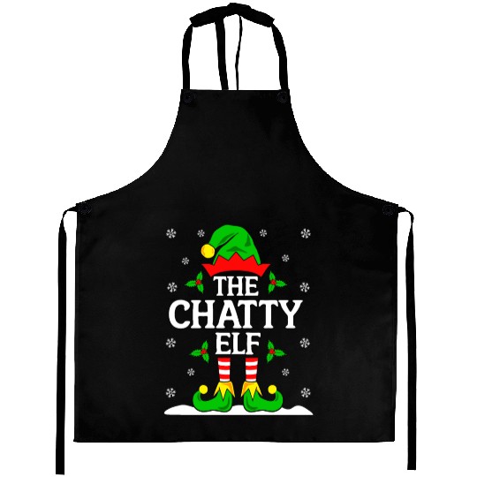 The Chatty Elf - Funny Christmas Design Aprons