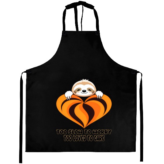 Sloth Snuggles & Heart Hugs Aprons