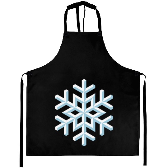 Snowflake 3D (Snow / Snowing / Winter Magic) Aprons