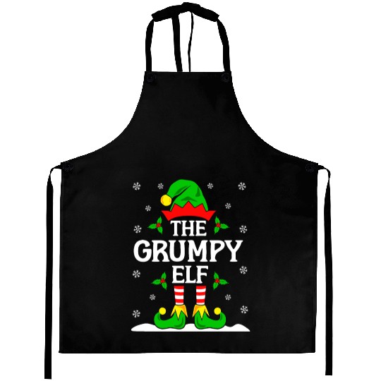 The Grumpy Elf Aprons