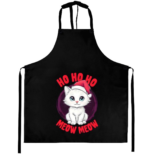 Ho Ho Ho, Meow Meow: Cute Christmas Cat Aprons