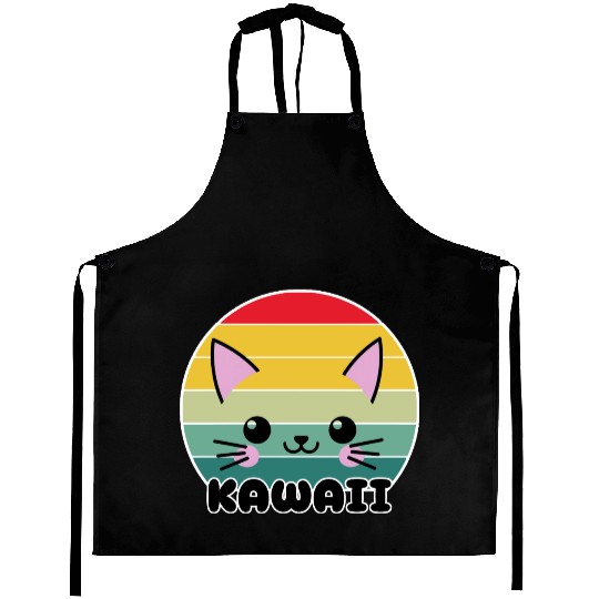 Kawaii Cat Face, Cat Lovers Aprons