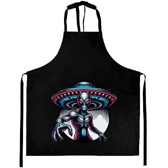 Grey Alien Aprons