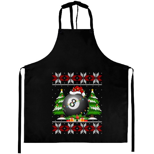 Billiards Christmas Aprons