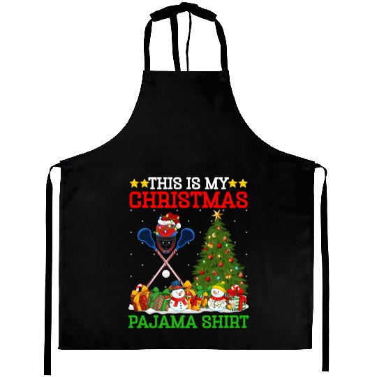 Lacrosse Christmas Tree Lights Aprons