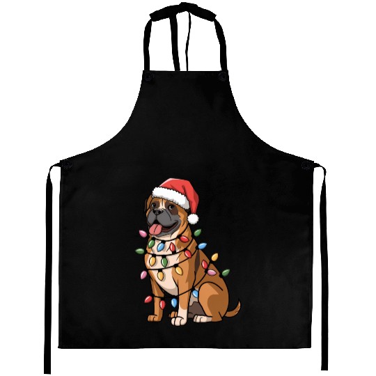 Cane Corso Christmas Lights Xmas Dogs Gifts Aprons