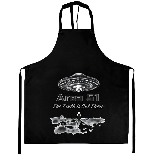 The Truth is Out There: Area 51 - Alien Invasion Aprons