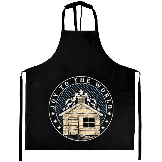 Joy to the World design Aprons