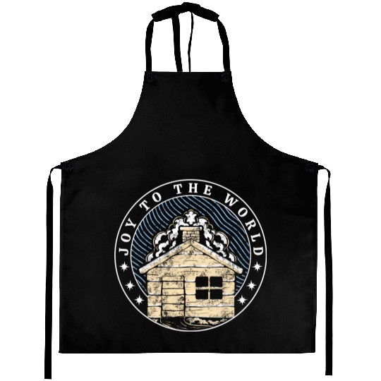 Joy to the World design Aprons