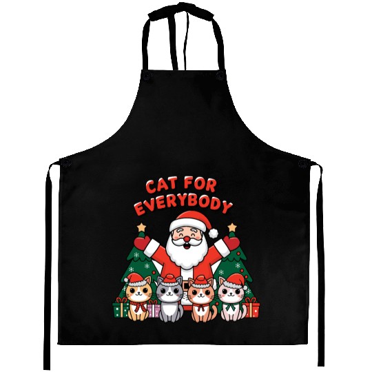 cat for everybody Aprons