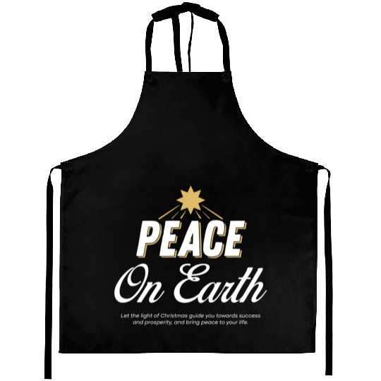 PEACE ON EARTH Design Chirstmas Aprons