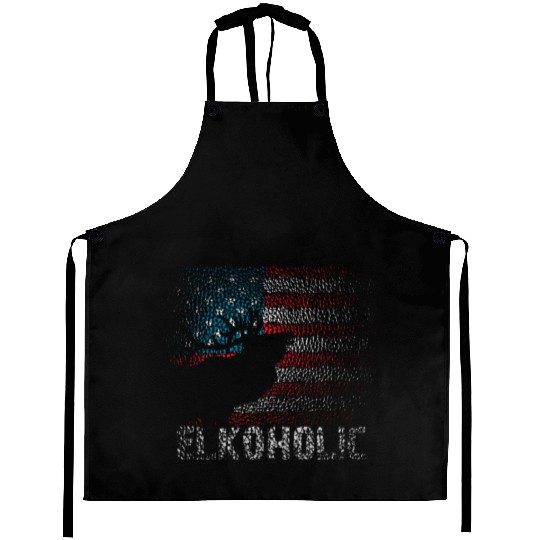 Elk Hunting Elkaholic Hunters Aprons