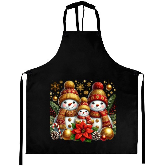 Snowman Christmas, Merry Christmas Aprons