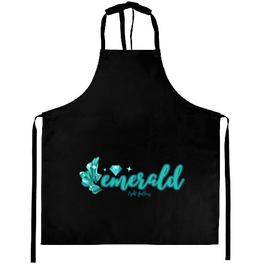 Emerald gemstone jewel Aprons