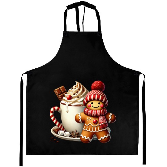 Gingerbread Christmas, Merry Christmas Aprons