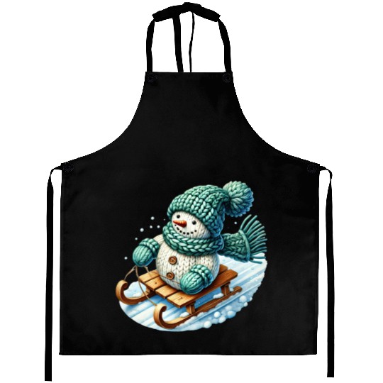 Snowman Christmas, Merry Christmas, Cute Aprons