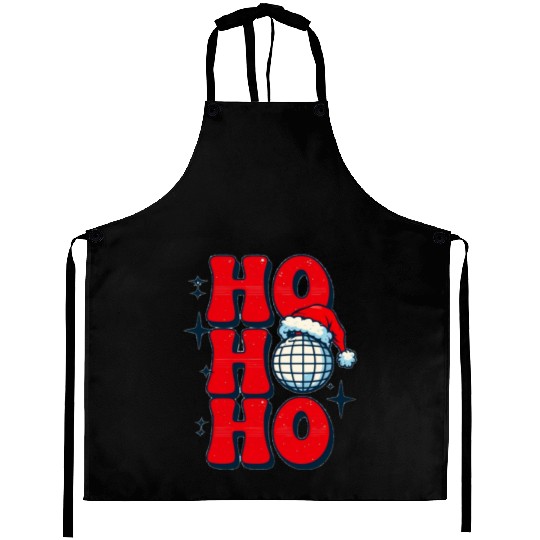 christmas funny, santa ho ho ho, christmas ,santa Aprons