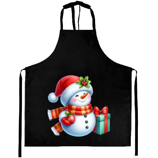 Snowman Christmas, Cute Christmas, Christmas Aprons