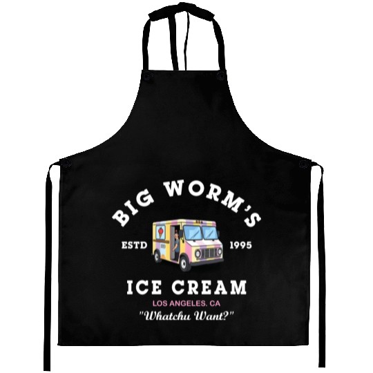 Big Worm s Ice Cream Whatchu Want Aprons