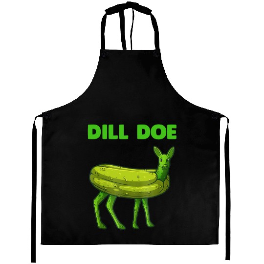 Dill Pickle Funny Graphic Aprons