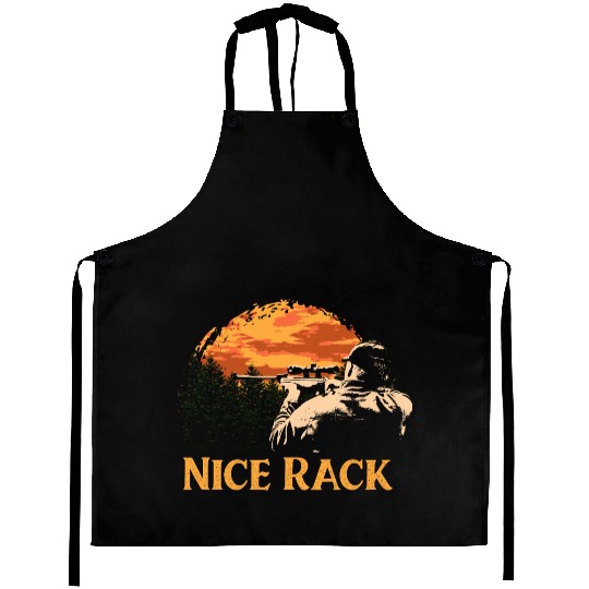 Nice Rack Deer Hunting Elk Hunter Animal Stalking Aprons