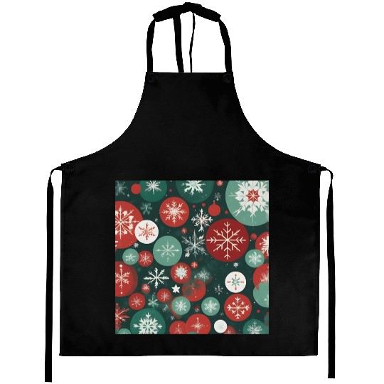 Winter Geometric Harmony Pattern 1 Aprons