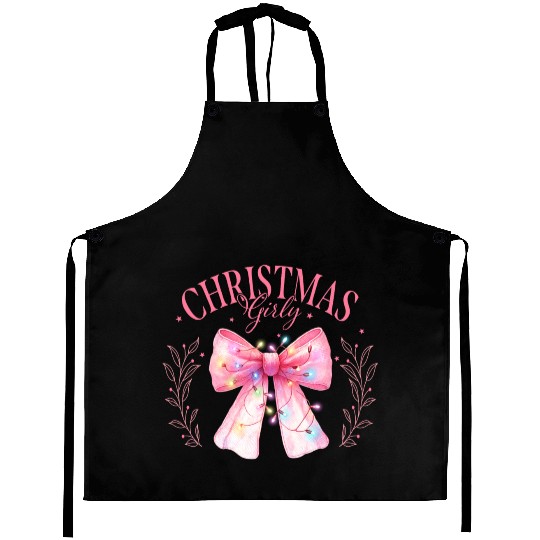 Pink Christmas Girly Aprons