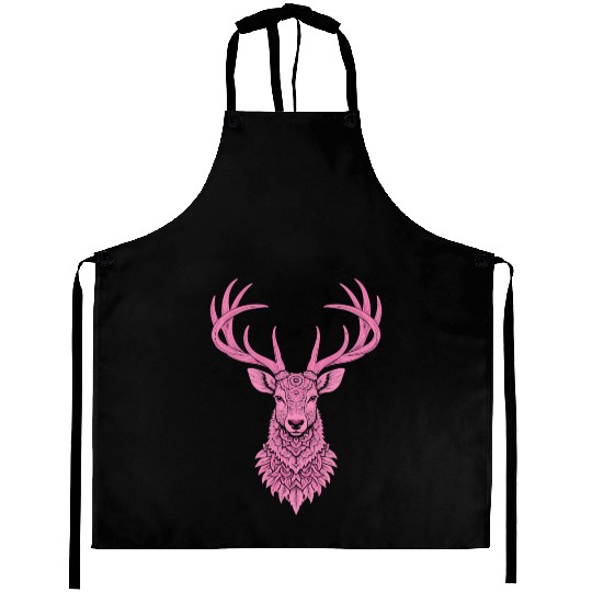 Mandala Hirsch Deer Mystical Madalas Aprons