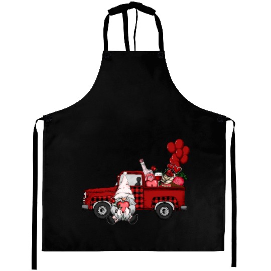 Gnomes Valentines Revelin Aprons