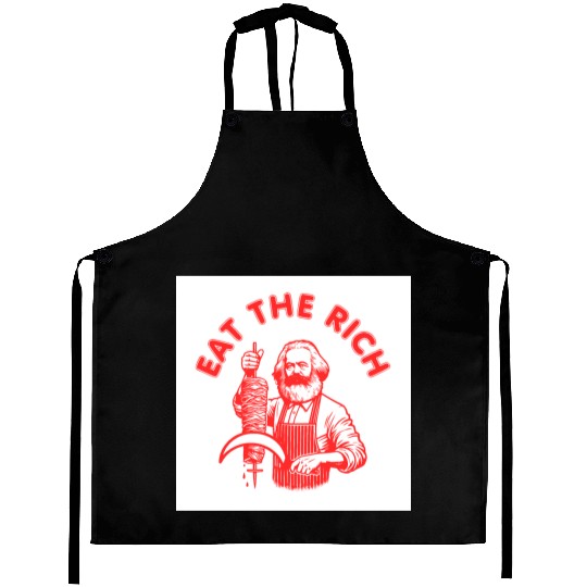 Eat the rich Karl Marx Eat Doner Kebab Rich Aprons