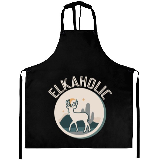 Elk Hunting Elkaholic Hunters Aprons