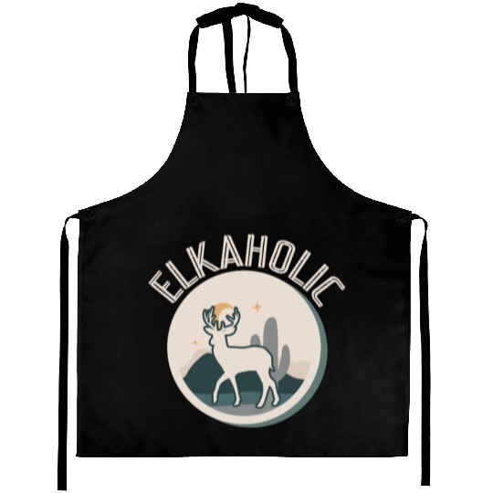 Elk Hunting Elkaholic Hunters Aprons