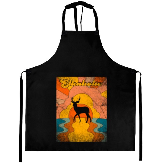 Elk Hunting Elkaholic Hunters Aprons