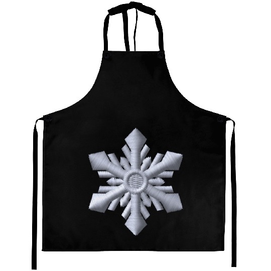 Snowflake embroidered Aprons