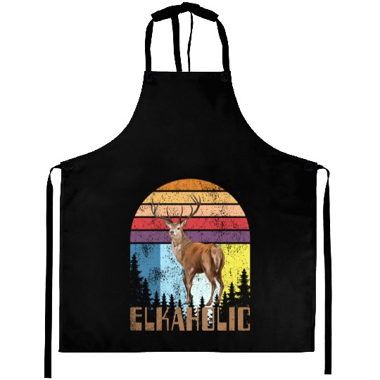 Elk Hunting Elkaholic Hunters Aprons