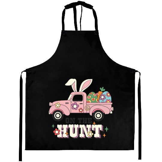 Happy Easter Day, Easter Bunny Aprons