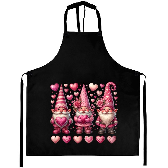 Valentines Gnomes Aprons