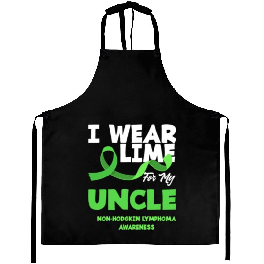 Non-Hodgkin Lymphoma Awareness Wear Lime Uncle Aprons