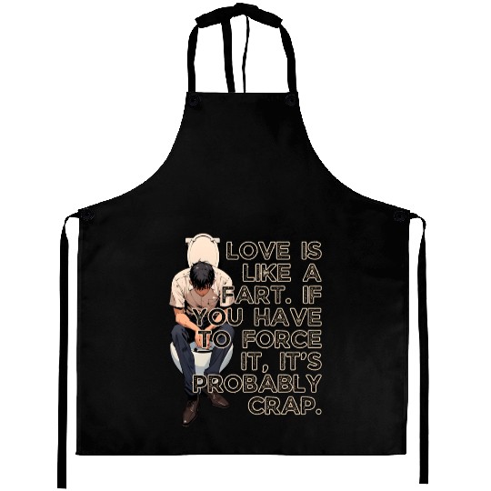 Love Is Like Fart Its Probably Crap Valentines Aprons