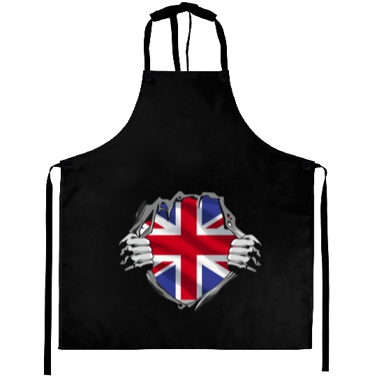 Union Jack Ripped Style UK Pride Aprons