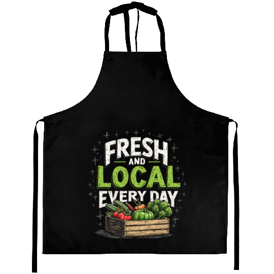 Farmers Market Vendor Fresh Produce and Local Aprons