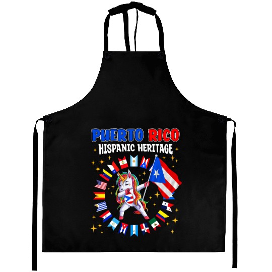 Hispanic Heritage Month Puerto Rico Kids Aprons