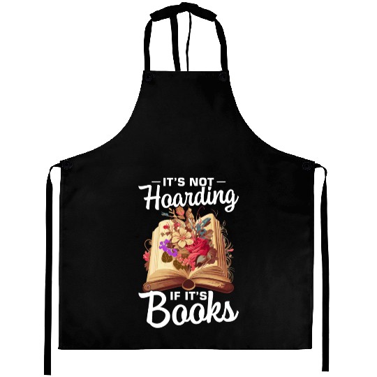 Bookworm Reading Books Design for a Book Lover Aprons