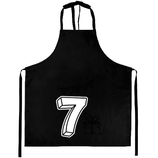 Coloring Aprons: Number 7 – Creative Birthday Fun
