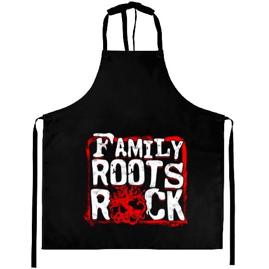 Genealogy Genealogist Family Roots Rocks Aprons