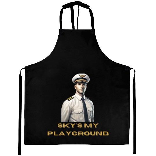 Sky's My Playground - Aprons for Pilots