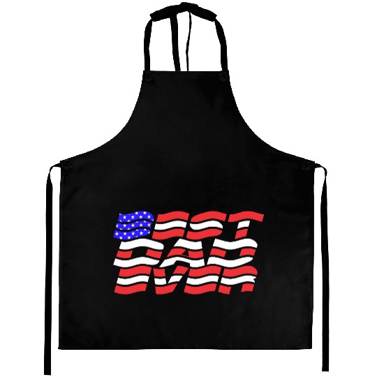 Best Dad Ever US Flag Aprons