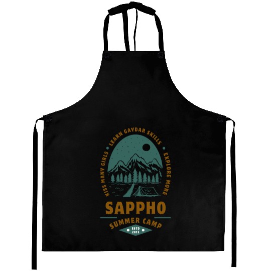 Sappho Summer Camp Aprons – Lesbian,wlw design