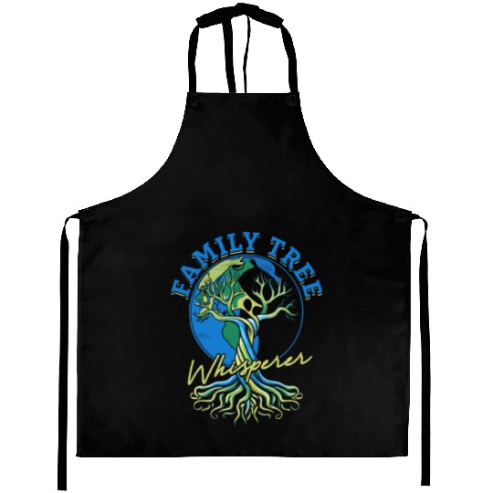 Genealogy Genealogist Family Tree Whisperer Aprons